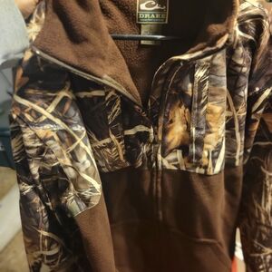 NWOT Drake Brown Camo Pullover